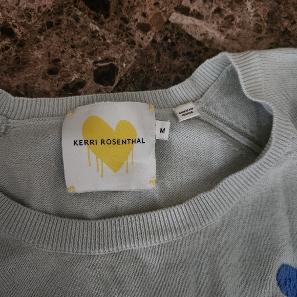 Kerri Rosenthal by Anthropologie mint green Cashmere Blend Sweater Medium - Picture 2 of 6